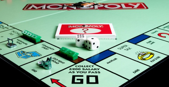 picture of the monopoly game board