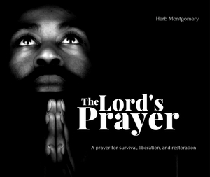 The Lord's Prayer album cover. Person praying.